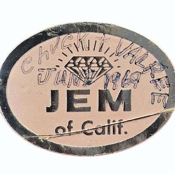 Jem of California 6" Art Pottery 1969 Orange Drip Glaze Pitcher Vase MCM - Picture 8 of 9